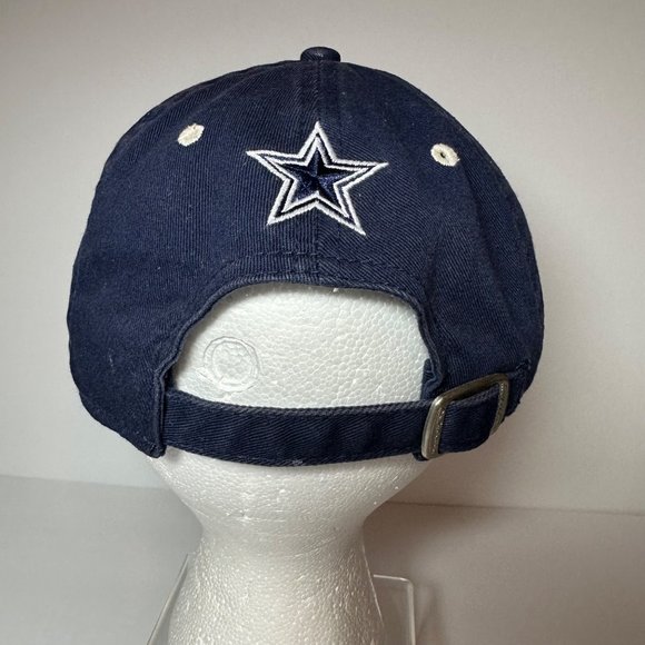 Reebok On Field VTG NFL Dallas Cowboys Navy Blue Embroidered Strap Back Hat Cap - Picture 3 of 6